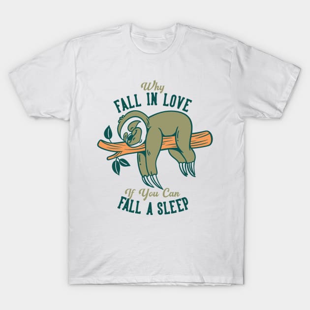 Sloth Love T-Shirt by ManxHaven